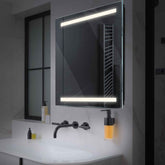 LED Spiegel Quadratisch | Wandschalter-Steuerung | Neutralweißes Licht - Reyze Seria Salono Model 4